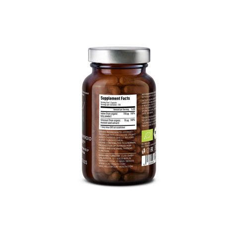 Supplement Facts – Organic Thyroid Support Supplement